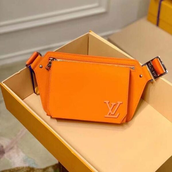 Louis Vuitton Unisex LV Aerogram Takeoff Sling Saffron Yellow Cowhide Leather - Image 2
