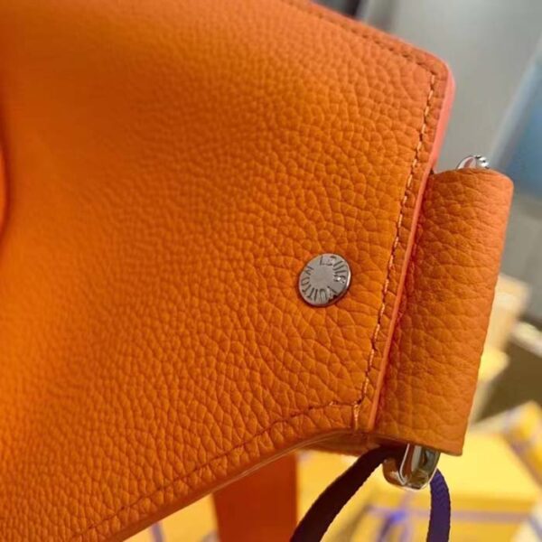 Louis Vuitton Unisex LV Aerogram Takeoff Sling Saffron Yellow Cowhide Leather - Image 8