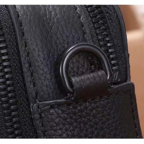 Louis Vuitton Unisex LV Alpha Wearable Wallet Black Grained Calf Leather - Image 13