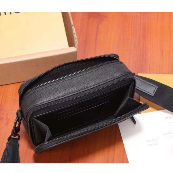 Louis Vuitton Unisex LV Alpha Wearable Wallet Black Grained Calf Leather - Image 7