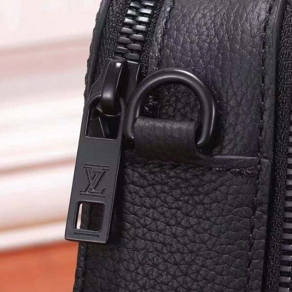 Louis Vuitton Unisex LV Alpha Wearable Wallet Black Grained Calf Leather - Image 14