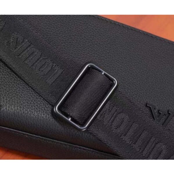 Louis Vuitton Unisex LV Alpha Wearable Wallet Black Grained Calf Leather - Image 11