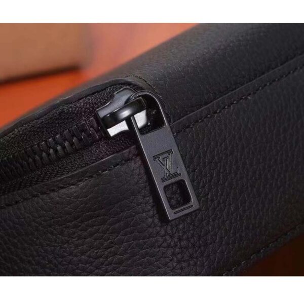 Louis Vuitton Unisex LV Alpha Wearable Wallet Black Grained Calf Leather - Image 10