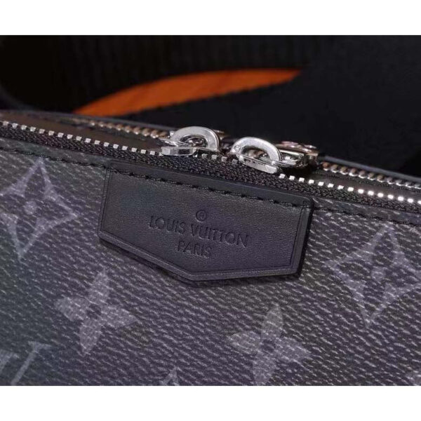 Louis Vuitton Unisex LV Alpha Wearable Wallet Grey Monogram Eclipse Coated Canvas - Image 7