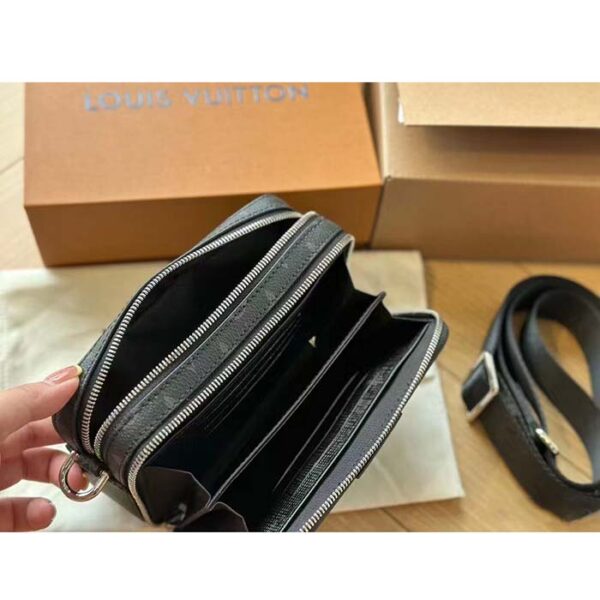 Louis Vuitton Unisex LV Alpha Wearable Wallet Monogram Eclipse Coated Canvas Cowhide Leather - Image 8