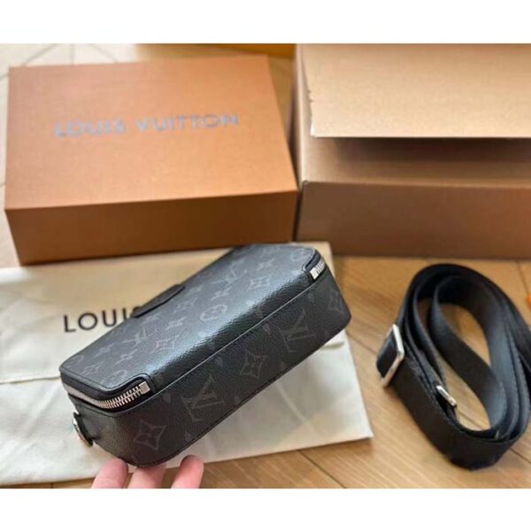 Louis Vuitton Unisex LV Alpha Wearable Wallet Monogram Eclipse Coated Canvas Cowhide Leather - Image 5