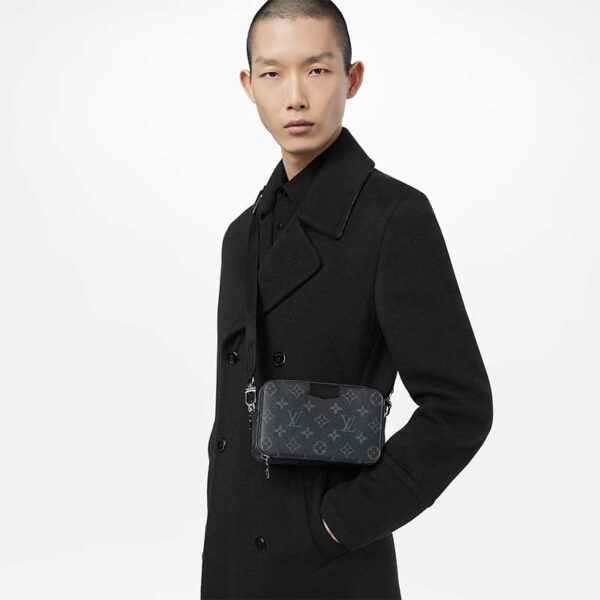 Louis Vuitton Unisex LV Alpha Wearable Wallet Monogram Eclipse Coated Canvas Textile - Image 11