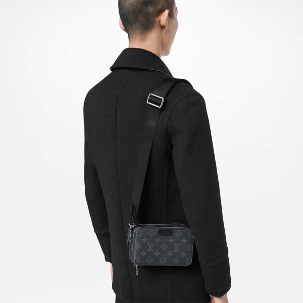 Louis Vuitton Unisex LV Alpha Wearable Wallet Monogram Eclipse Coated Canvas Textile - Image 12