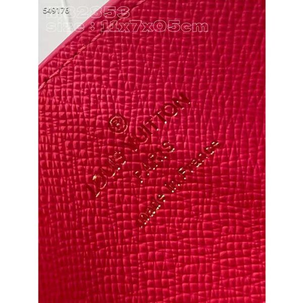Louis Vuitton Unisex LV Card Holder Dragon Fruit Pink Monogram Coated Canvas - Image 8