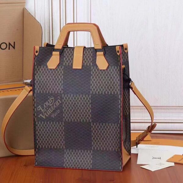 Louis Vuitton Unisex LV Christopher Handbag Brown Giant Damier Ebene Monogram Coated Canvas - Image 4