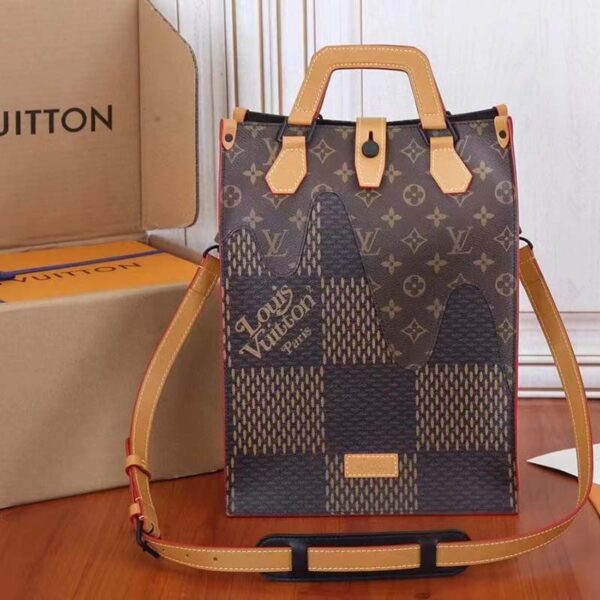 Louis Vuitton Unisex LV Christopher Handbag Brown Giant Damier Ebene Monogram Coated Canvas - Image 3
