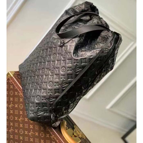 Louis Vuitton Unisex LV Helmet Bag Black Calf Leather Cowhide Double Handles - Image 5