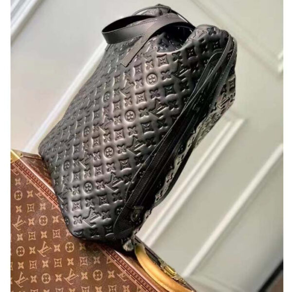 Louis Vuitton Unisex LV Helmet Bag Black Calf Leather Cowhide Double Handles - Image 3
