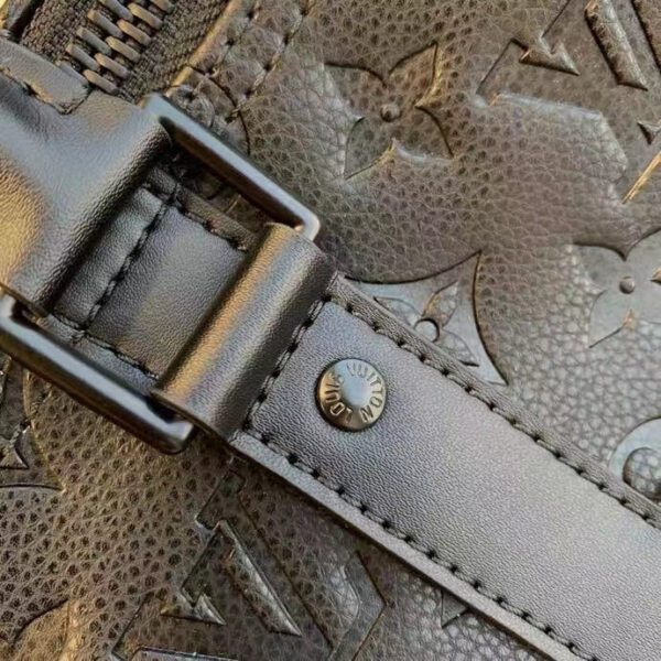 Louis Vuitton Unisex LV Keepall Bandoulière 50 Black Taurillon Monogram Cowhide Leather - Image 8