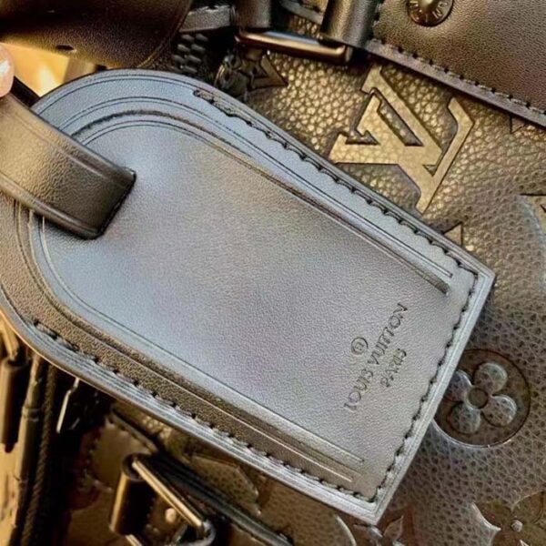 Louis Vuitton Unisex LV Keepall Bandoulière 50 Black Taurillon Monogram Cowhide Leather - Image 7