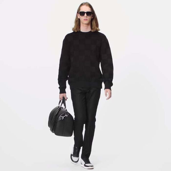 Louis Vuitton Unisex LV Keepall Bandoulière 50 Travel Bag Black Double Zip Closure Padlock - Image 12