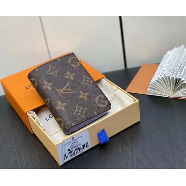 Louis Vuitton Unisex LV Lisa Wallet Iris Purple Monogram Coated Canvas Grained Cowhide Leather - Image 7