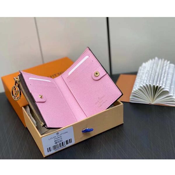 Louis Vuitton Unisex LV Lisa Wallet Lollipop Pink Monogram Coated Canvas Grained Cowhide Leather - Image 6