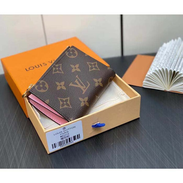 Louis Vuitton Unisex LV Lisa Wallet Lollipop Pink Monogram Coated Canvas Grained Cowhide Leather - Image 3