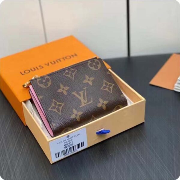 Louis Vuitton Unisex LV Lisa Wallet Lollipop Pink Monogram Coated Canvas Grained Cowhide Leather - Image 2