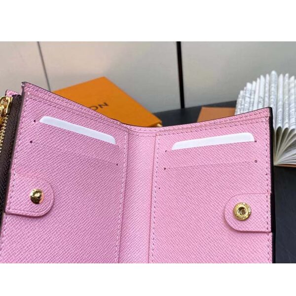 Louis Vuitton Unisex LV Lisa Wallet Lollipop Pink Monogram Coated Canvas Grained Cowhide Leather - Image 7