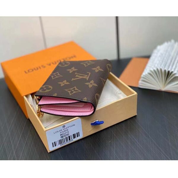Louis Vuitton Unisex LV Lisa Wallet Lollipop Pink Monogram Coated Canvas Grained Cowhide Leather - Image 4
