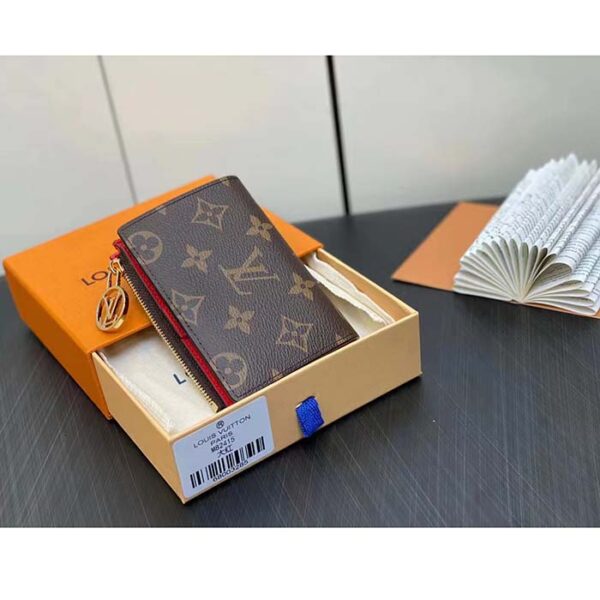 Louis Vuitton Unisex LV Lisa Wallet Tonic Orange Monogram Coated Canvas Grained Cowhide Leather - Image 6