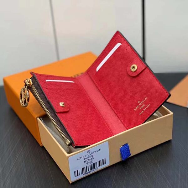 Louis Vuitton Unisex LV Lisa Wallet Tonic Orange Monogram Coated Canvas Grained Cowhide Leather - Image 7