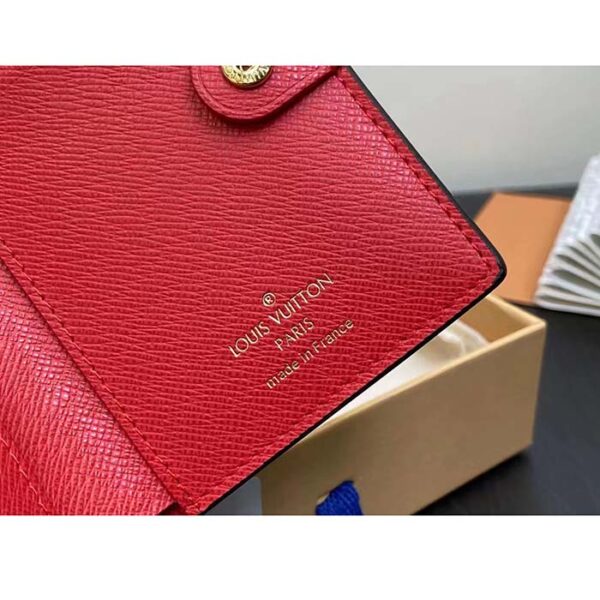 Louis Vuitton Unisex LV Lisa Wallet Tonic Orange Monogram Coated Canvas Grained Cowhide Leather - Image 10