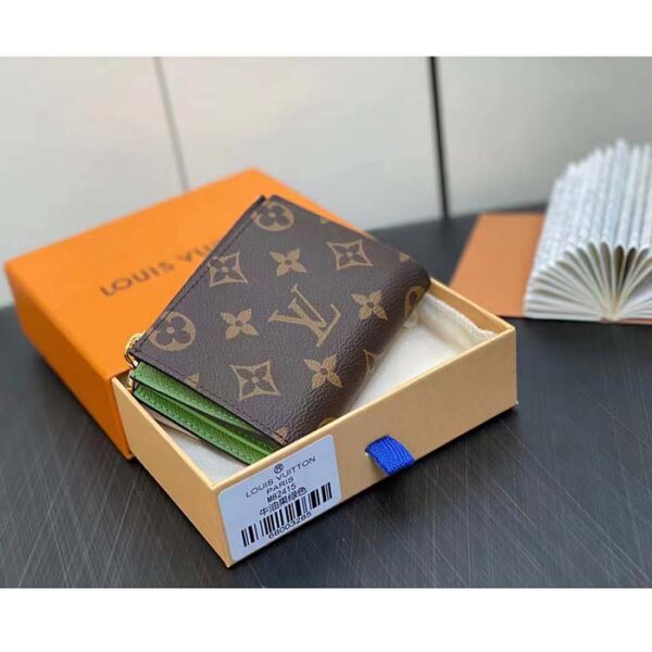 Louis Vuitton Unisex LV Lisa Wallet Vert Noto Green Monogram Coated Canvas Grained Cowhide Leather - Image 6
