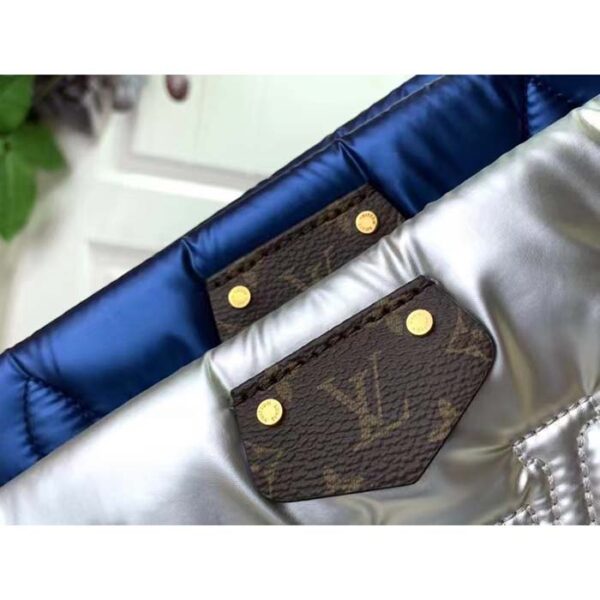 Louis Vuitton Unisex LV Maxi Multi-Pochette Accessoires Navy Blue Silver Recycled Nylon Econyl - Image 7