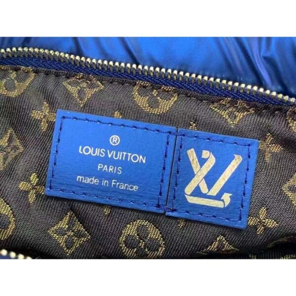 Louis Vuitton Unisex LV Maxi Multi-Pochette Accessoires Navy Blue Silver Recycled Nylon Econyl - Image 9