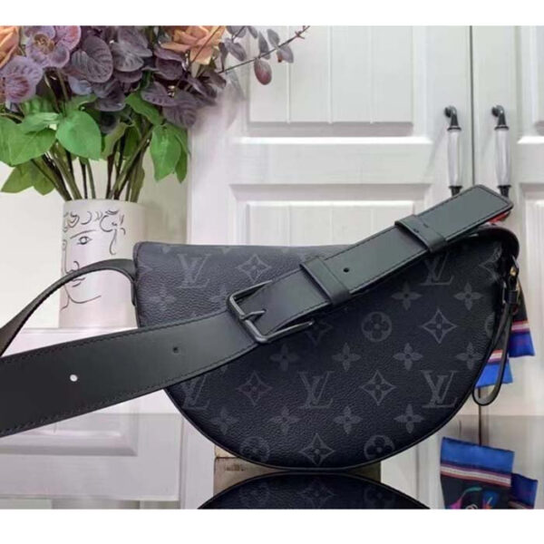 Louis Vuitton Unisex LV Moon Crossbody Monogram Eclipse Coated Canvas Cowhide Leather - Image 4