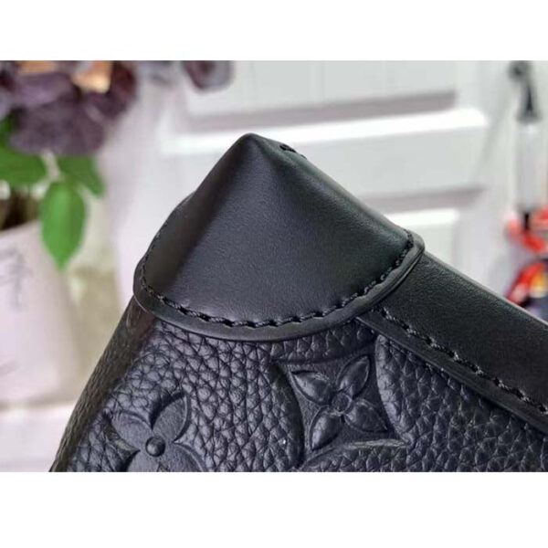 Louis Vuitton Unisex LV Nano Steamer Taurillon Monogram Embossed Cowhide Leather - Image 9