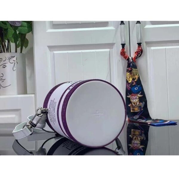 Louis Vuitton Unisex LV Paint Can Purple Coated Canvas Cowhide Leather - Image 6