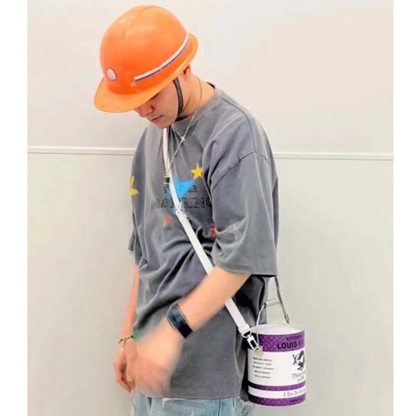 Louis Vuitton Unisex LV Paint Can Purple Coated Canvas Cowhide Leather - Image 17