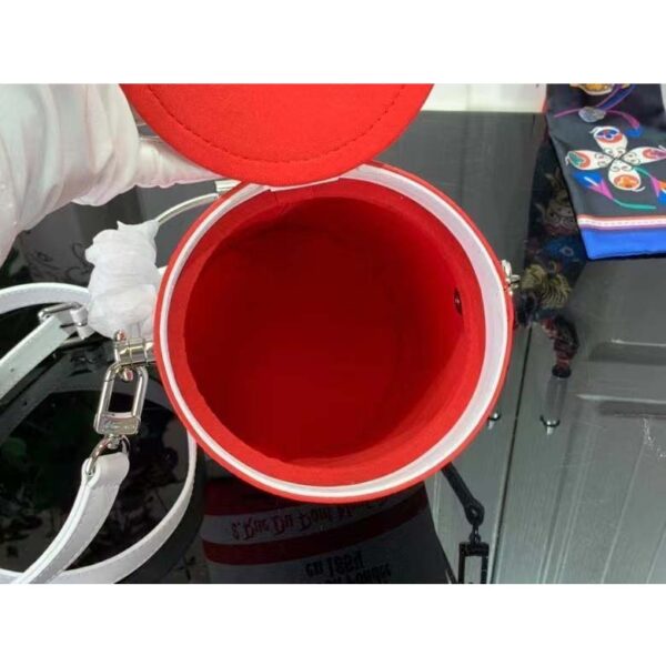 Louis Vuitton Unisex LV Paint Can Red Coated Canvas Cowhide Leather - Image 6
