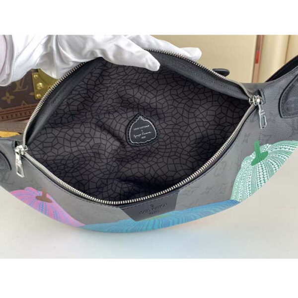 Louis Vuitton Unisex LV Pillow Maxi Bumbag Monogram Eclipse Reverse Coated Canvas Pumpkin - Image 6
