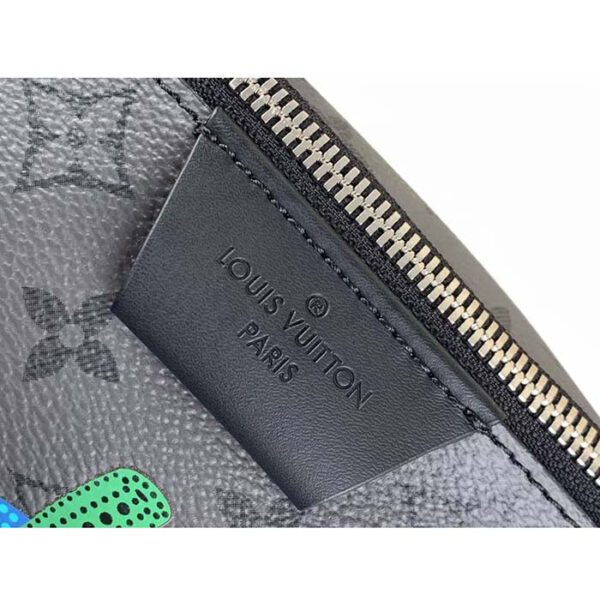 Louis Vuitton Unisex LV Pillow Maxi Bumbag Monogram Eclipse Reverse Coated Canvas Pumpkin - Image 8