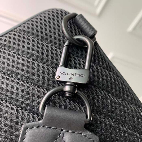 Louis Vuitton Unisex LV Pilot Slingbag Aerogram Collection Black Cowhide Leather Textile Lining - Image 8