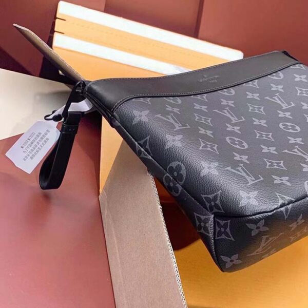 Louis Vuitton Unisex LV Pochette Voyage Souple Monogram Eclipse Coated Canvas Cowhide-Leather - Image 7