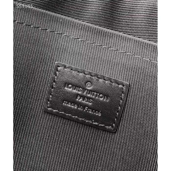 Louis Vuitton Unisex LV Pochette Voyage Souple Monogram Eclipse Coated Canvas Cowhide-Leather - Image 10