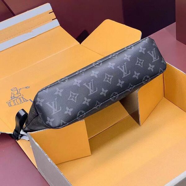 Louis Vuitton Unisex LV Pochette Voyage Souple Monogram Eclipse Coated Canvas Cowhide-Leather - Image 5