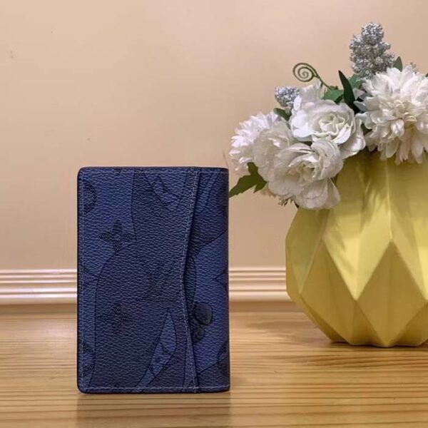 Louis Vuitton Unisex LV Pocket Organizer Abyss Blue Monogram Aquagarden Coated Canvas - Image 4
