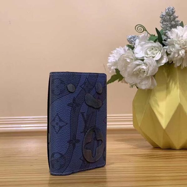 Louis Vuitton Unisex LV Pocket Organizer Abyss Blue Monogram Aquagarden Coated Canvas - Image 3