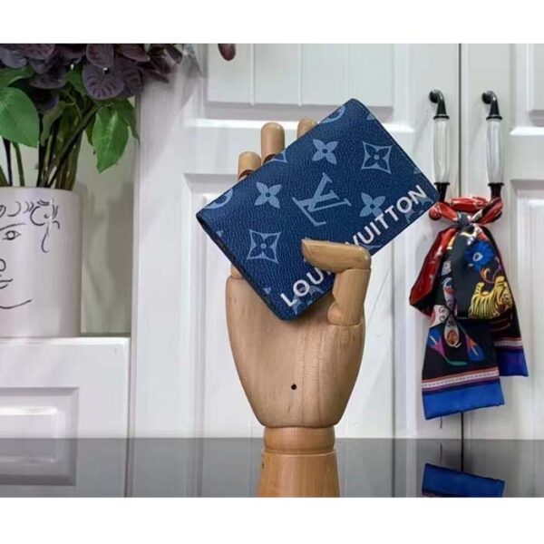 Louis Vuitton Unisex LV Pocket Organizer Atlantic Blue Monogram Coated Canvas - Image 2