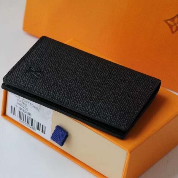 Louis Vuitton Unisex LV Pocket Organizer Black Taurillon Leather Cowhide Leather - Image 4