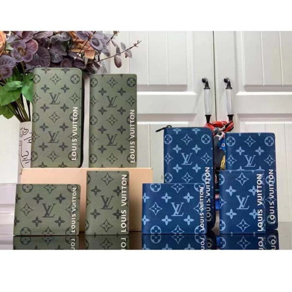 Louis Vuitton Unisex LV Pocket Organizer Atlantic Blue Monogram Coated Canvas - Image 12