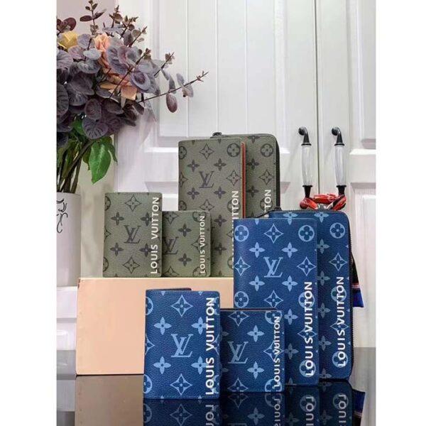 Louis Vuitton Unisex LV Pocket Organizer Atlantic Blue Monogram Coated Canvas - Image 11