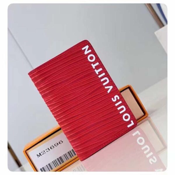 Louis Vuitton Unisex LV Pocket Organizer Vermillion Red Epi XL Grained Leather Cowhide - Image 2